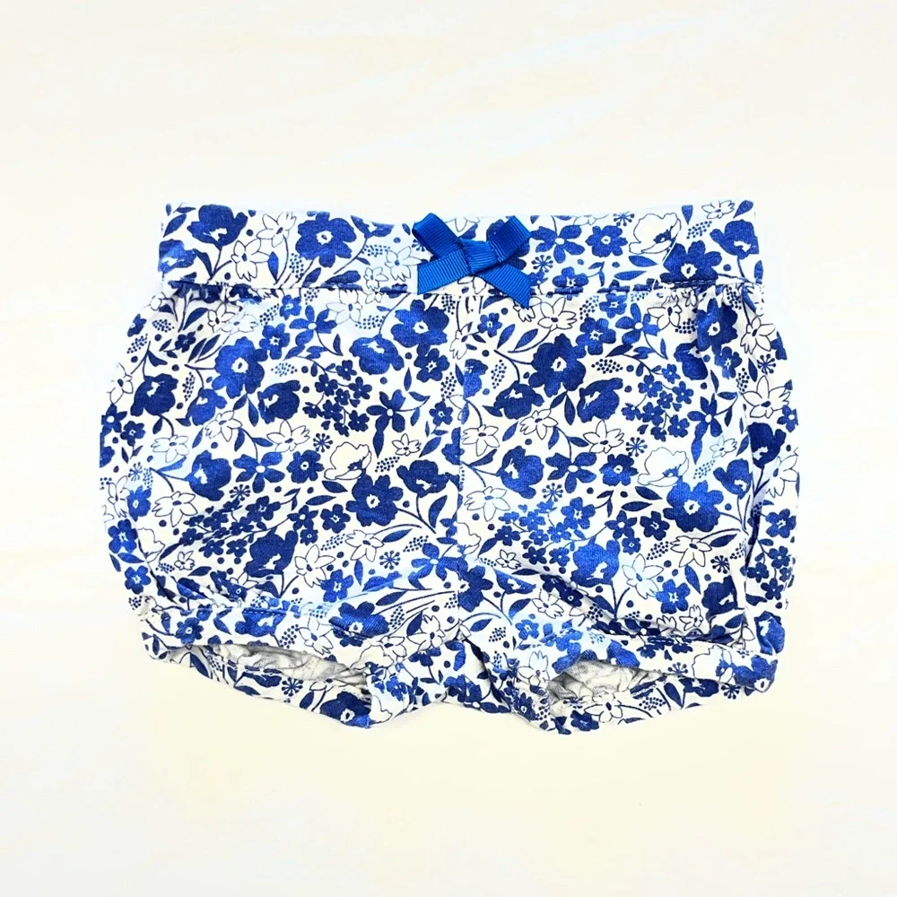 Carter's Blue and White Floral Kids Shorts